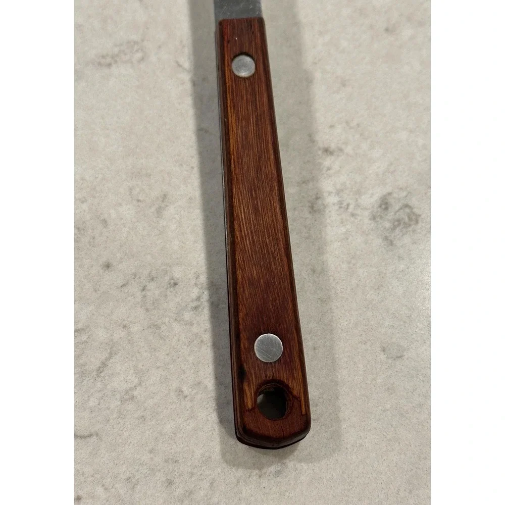 Vintage Carving Fork - Mid Century Wood Handle Meat Fork, Rustic Kitchen Tool